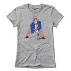 Three Point Stance Uncle Sam T-Shirt - Chowdaheadz