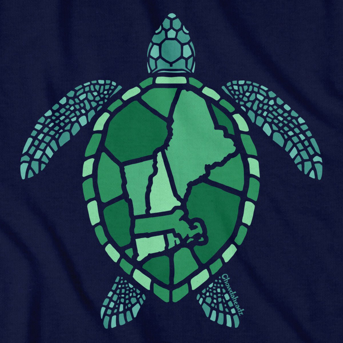 New England Sea Turtle T-Shirt - Chowdaheadz