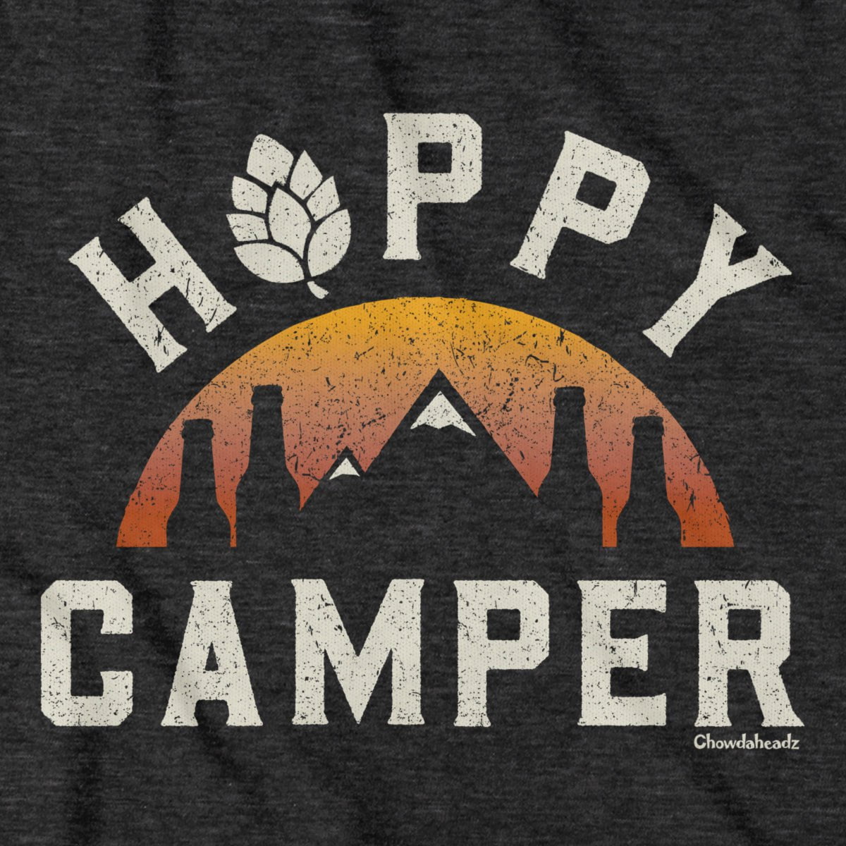 Happy Camper Sunset T-Shirt - Chowdaheadz