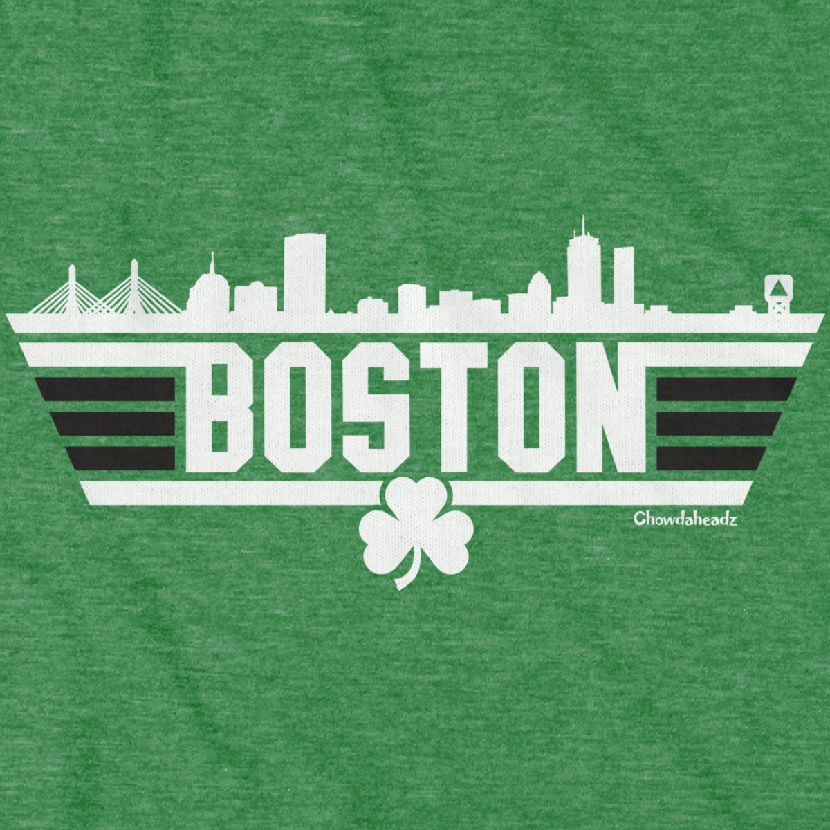 Boston Top Town Shamrock T-Shirt - Chowdaheadz
