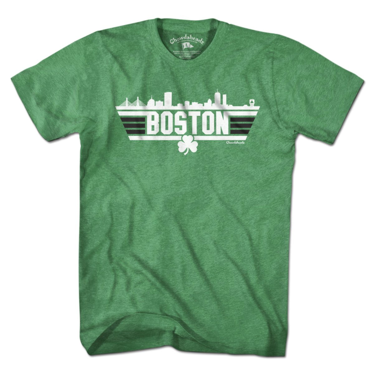 Boston Top Town Shamrock T-Shirt - Chowdaheadz