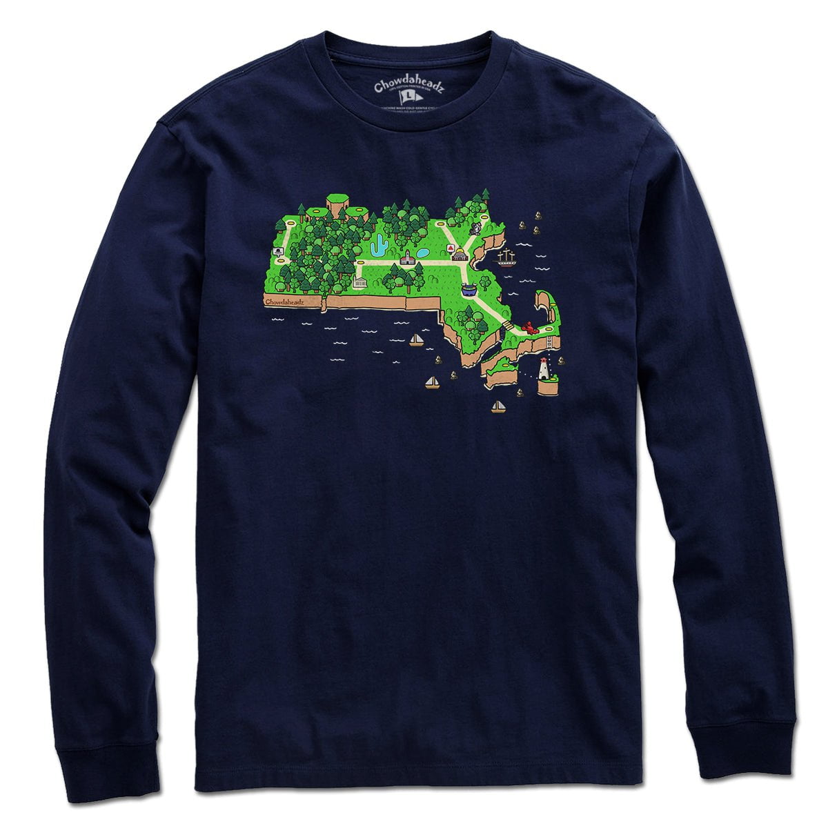 Massachusetts World T-shirt - Chowdaheadz