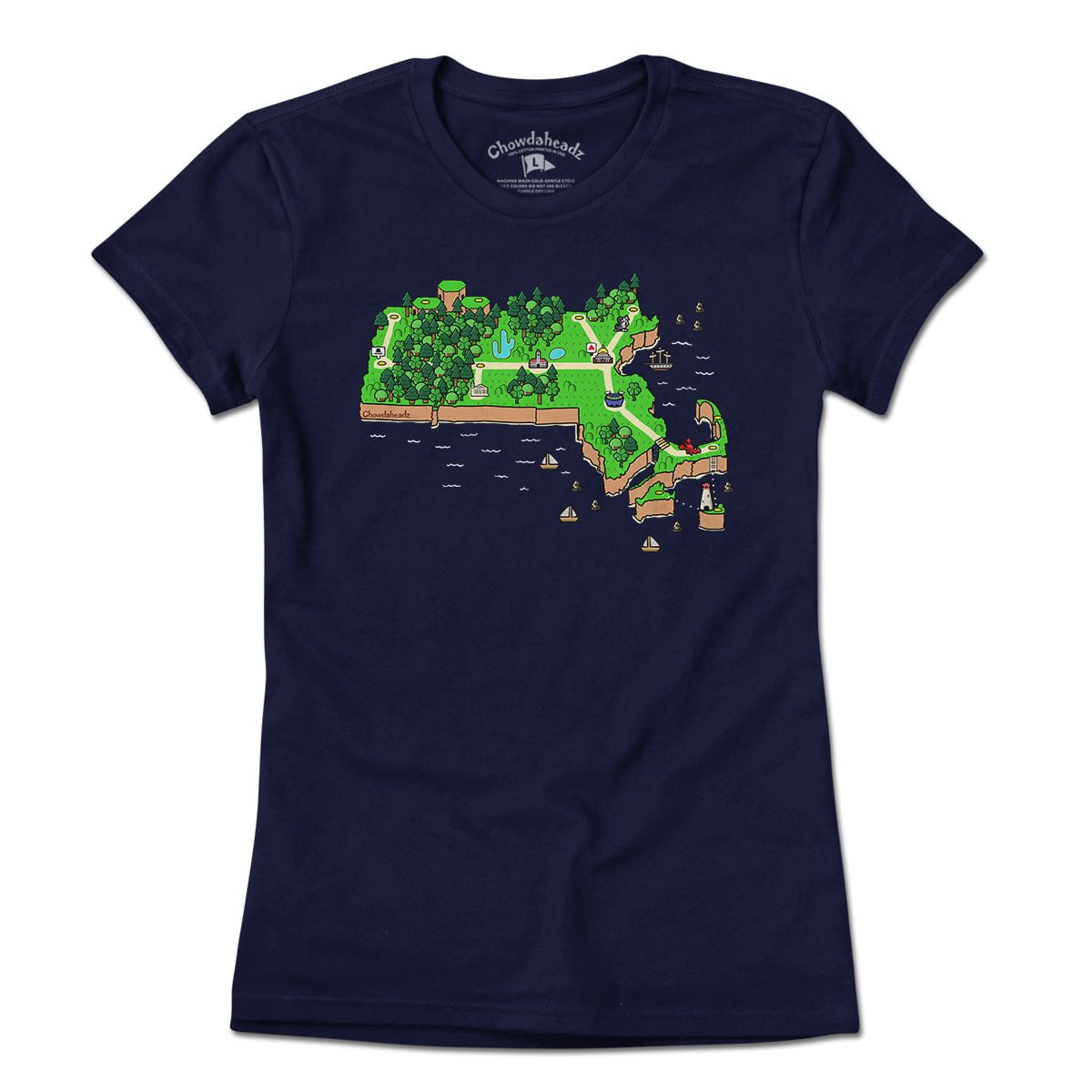 Massachusetts World T-shirt - Chowdaheadz