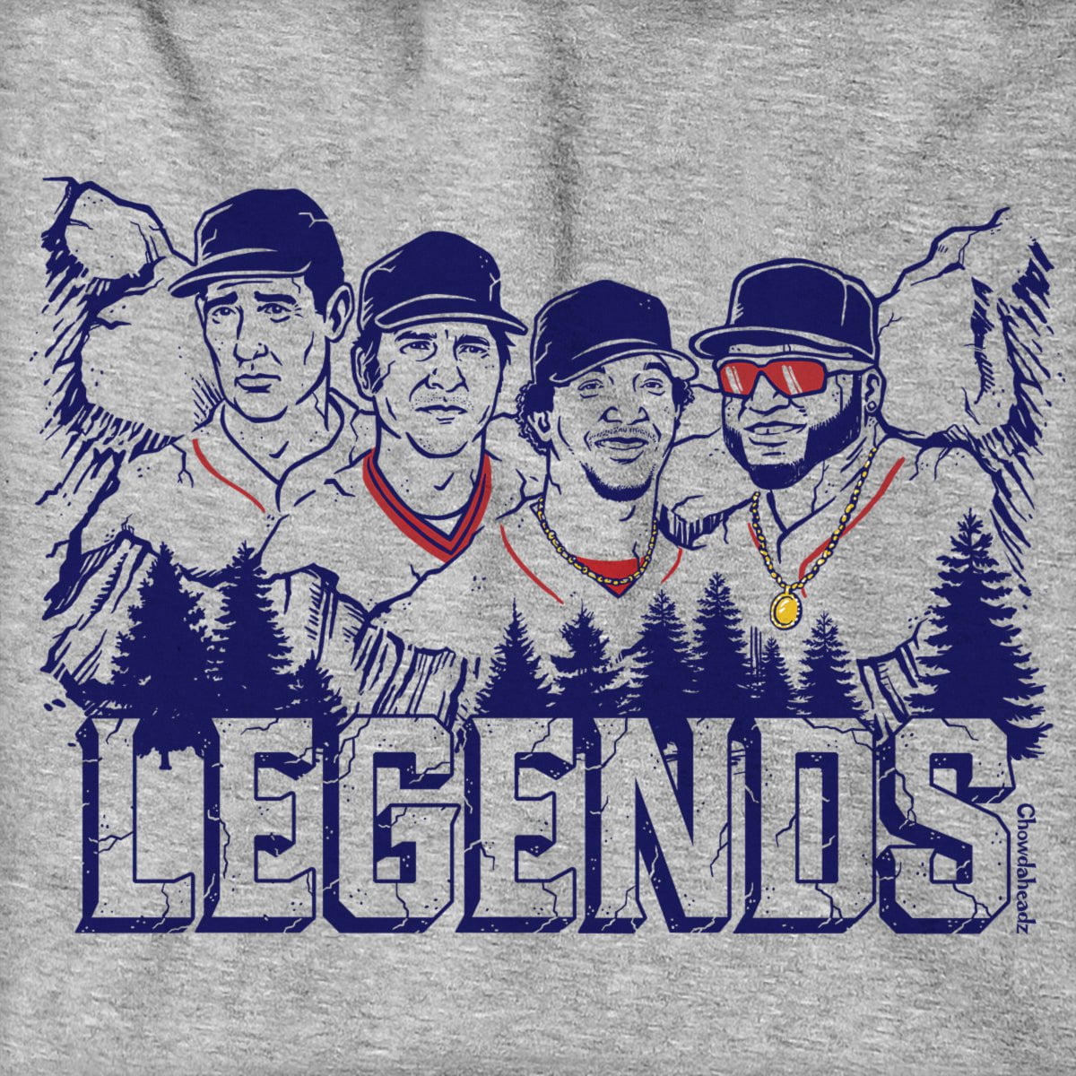 Boston Baseball Legends Hoodie - Chowdaheadz