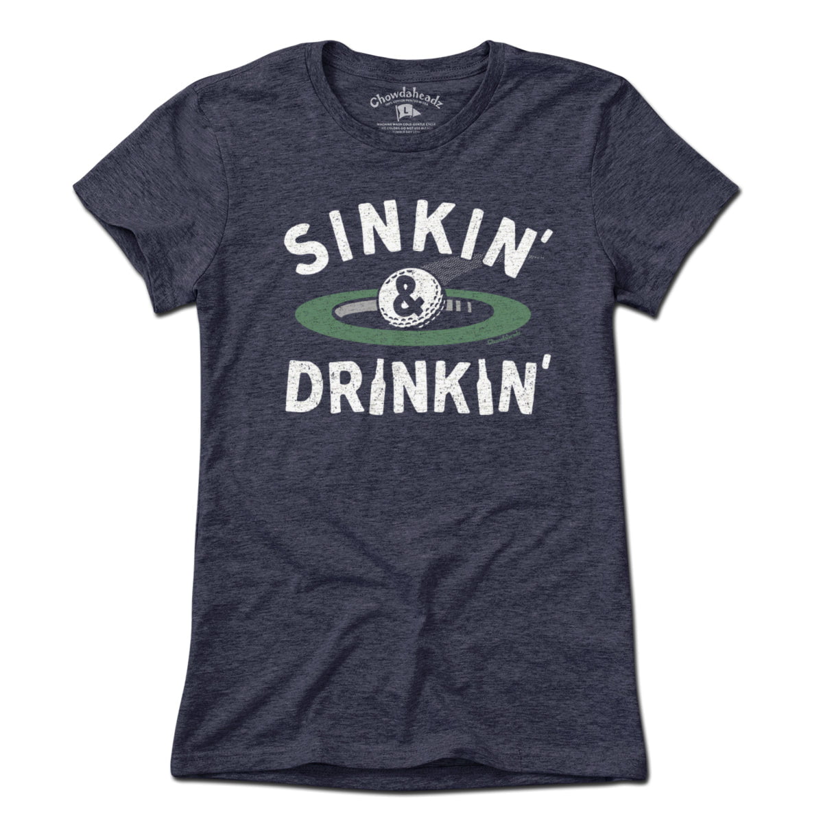 Sinkin' & Drinkin' Golf T-Shirt - Chowdaheadz
