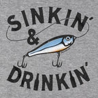 Sinkin' & Drinkin' Fishing T-Shirt - Chowdaheadz