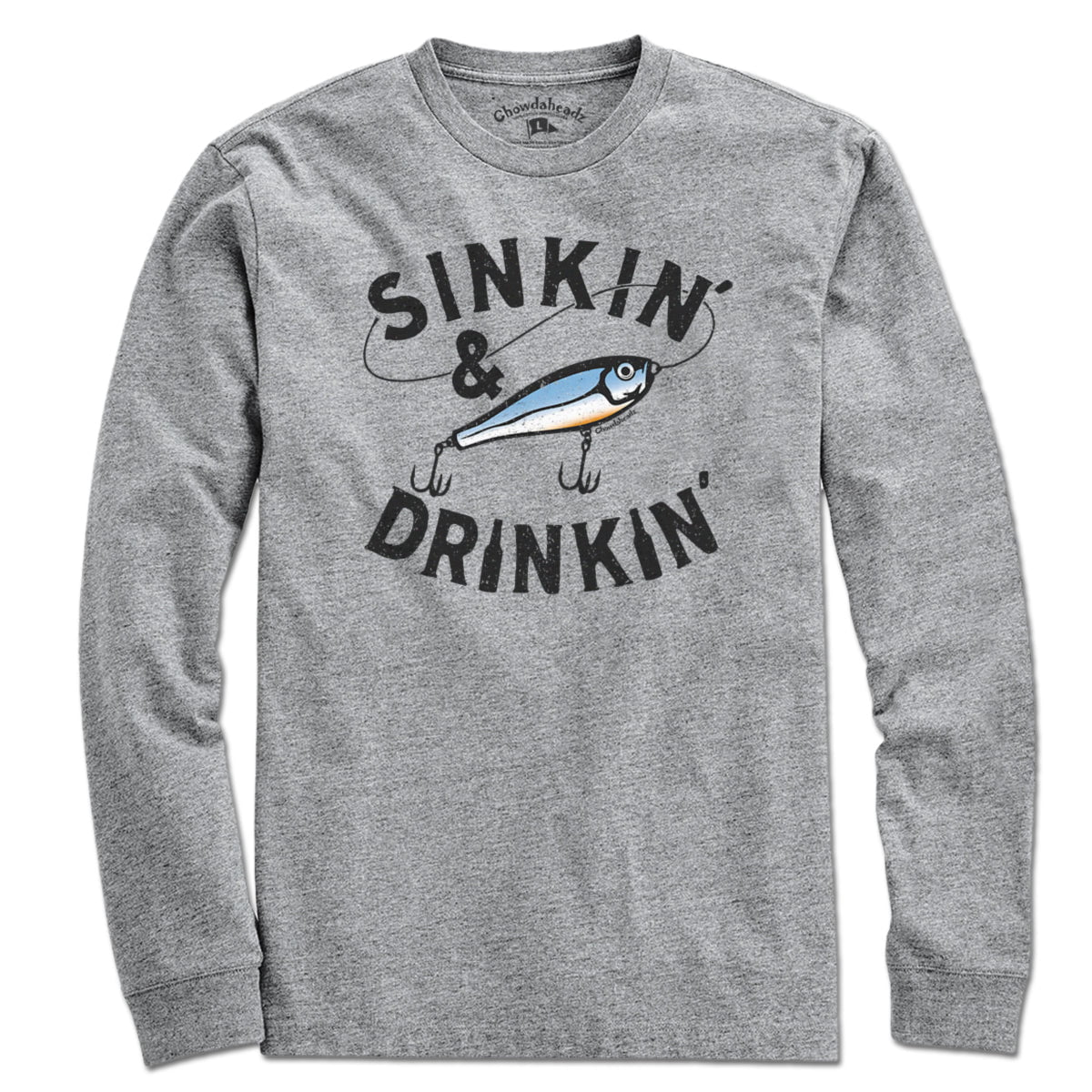 Sinkin' & Drinkin' Fishing T-Shirt - Chowdaheadz