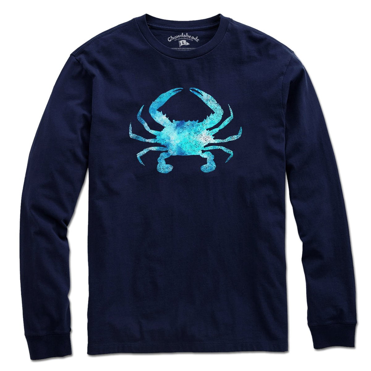 Blue Crab Watercolor T-Shirt - Chowdaheadz