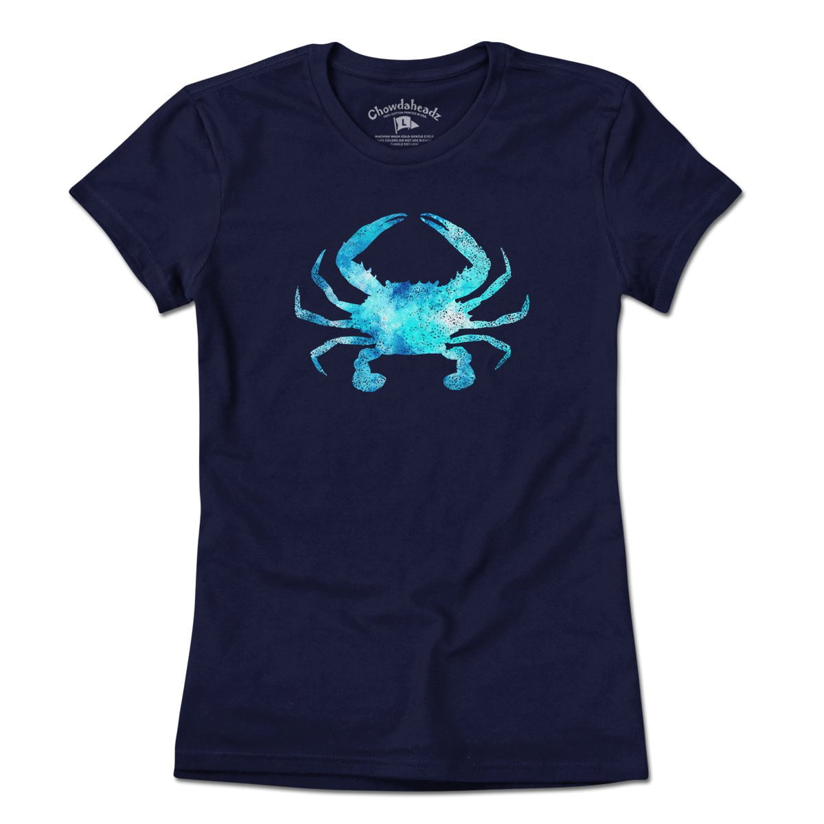 Blue Crab Watercolor T-Shirt - Chowdaheadz