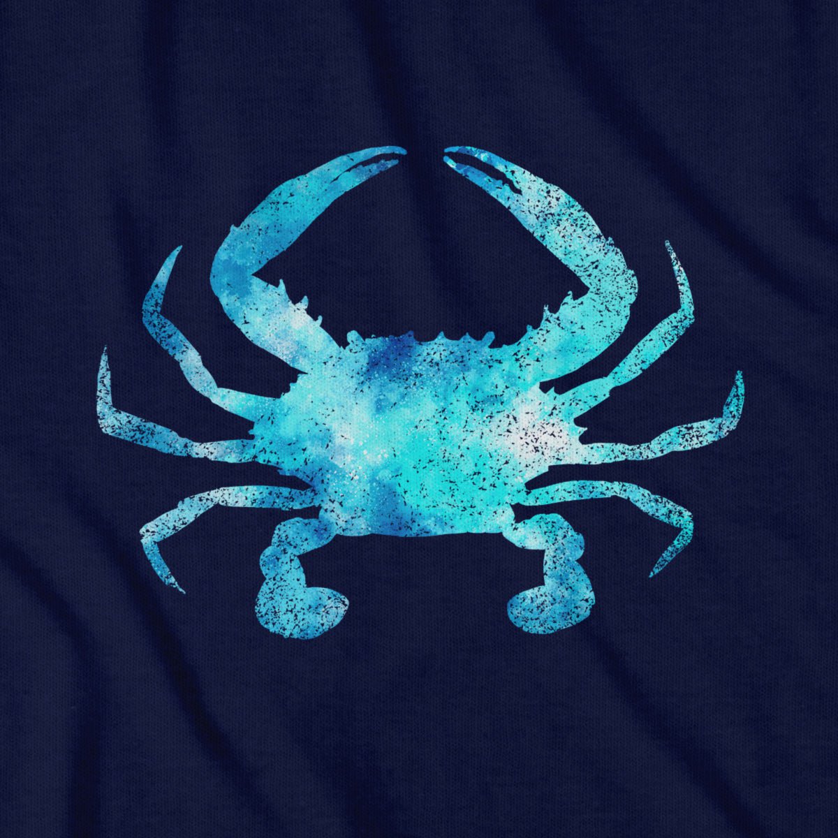 Blue Crab Watercolor T-Shirt - Chowdaheadz