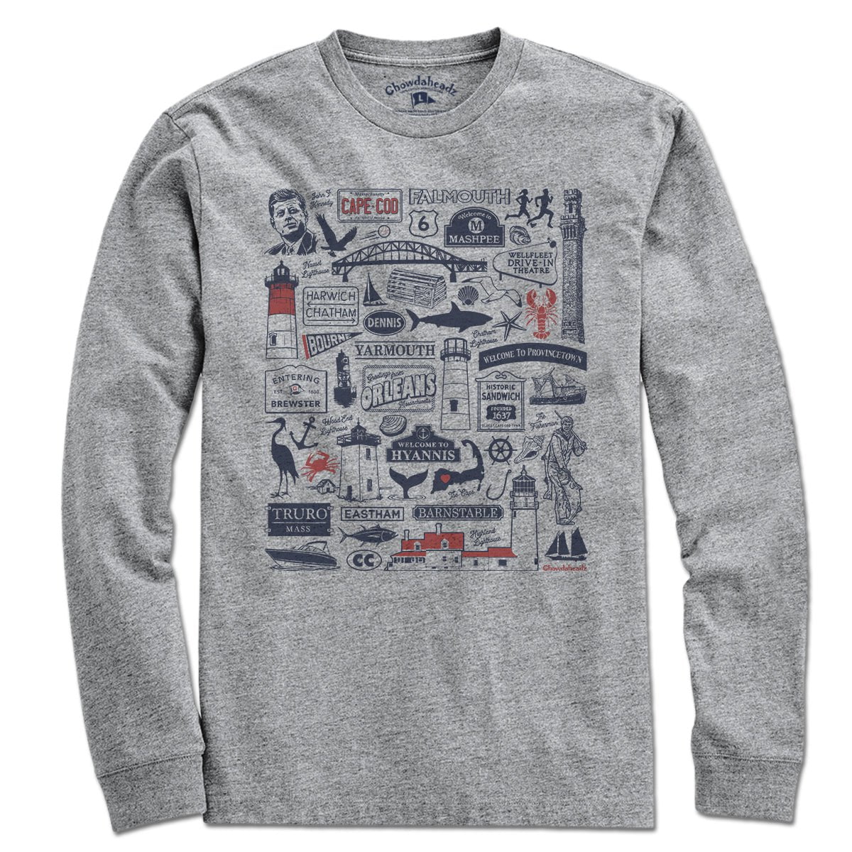 Cape Cod Tourist Attraction T-Shirt - Chowdaheadz