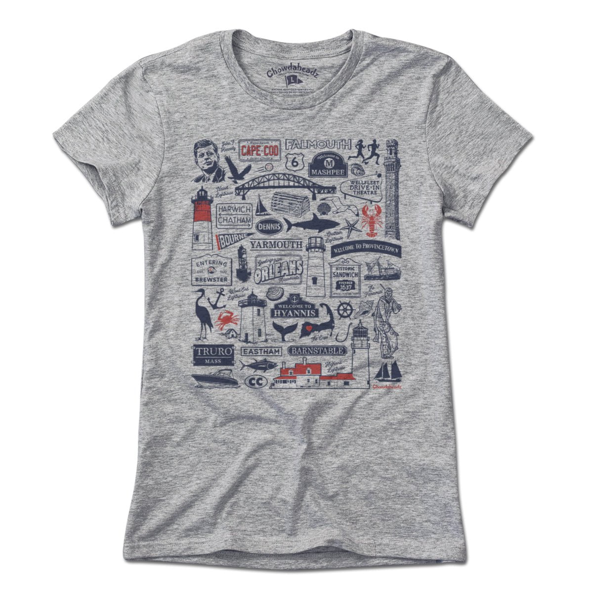 Cape Cod Tourist Attraction T-Shirt - Chowdaheadz