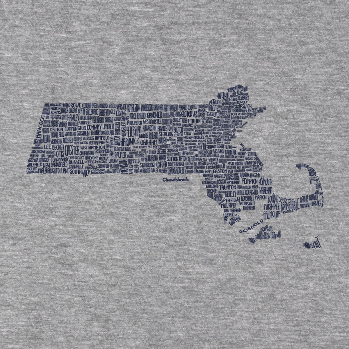 Massachusetts Cities & Towns T-Shirt - Chowdaheadz