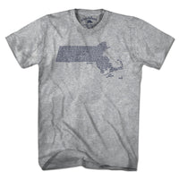 Massachusetts Cities & Towns T-Shirt - Chowdaheadz