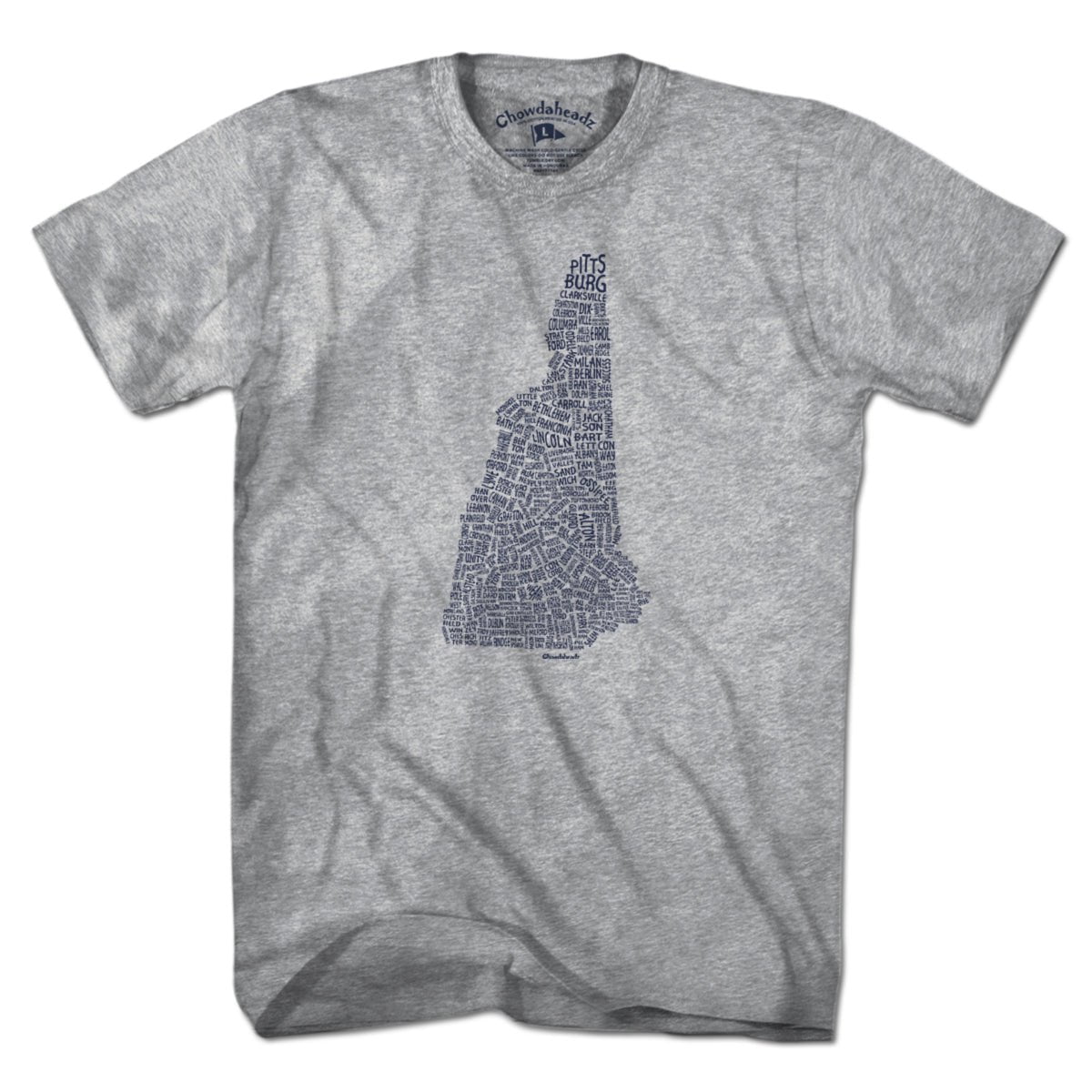 New Hampshire Cities & Towns T-Shirt - Chowdaheadz