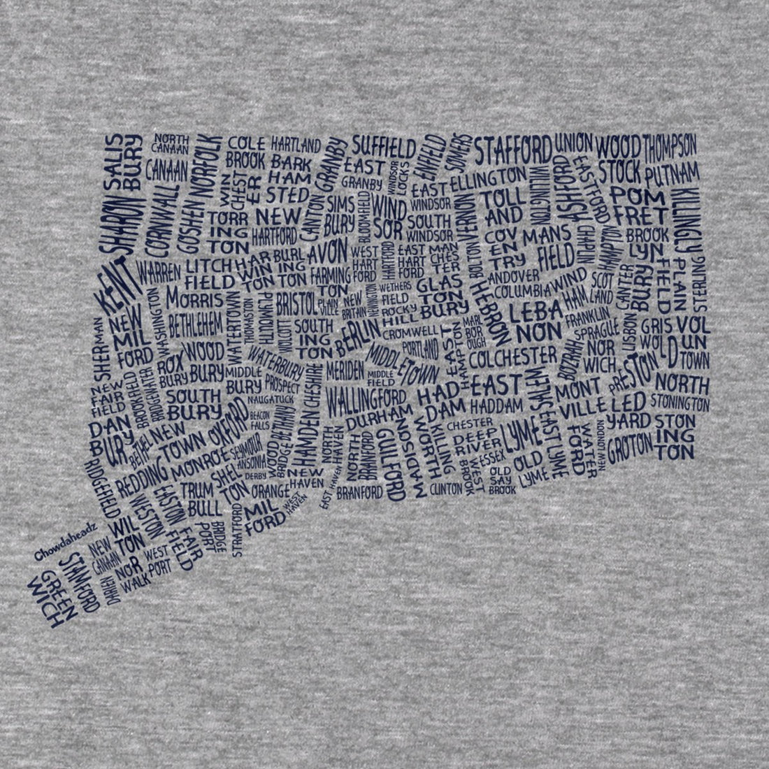 Connecticut Cities & Towns T-Shirt - Chowdaheadz
