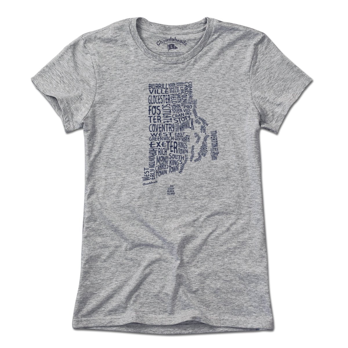 Rhode Island Cities & Towns T-Shirt - Chowdaheadz