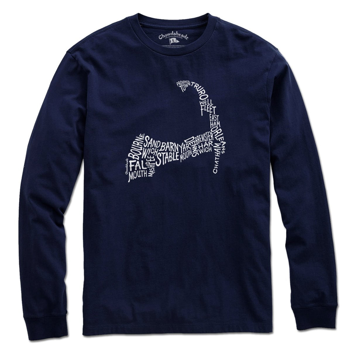 Cape Cod Cities & Towns T-Shirt - Chowdaheadz