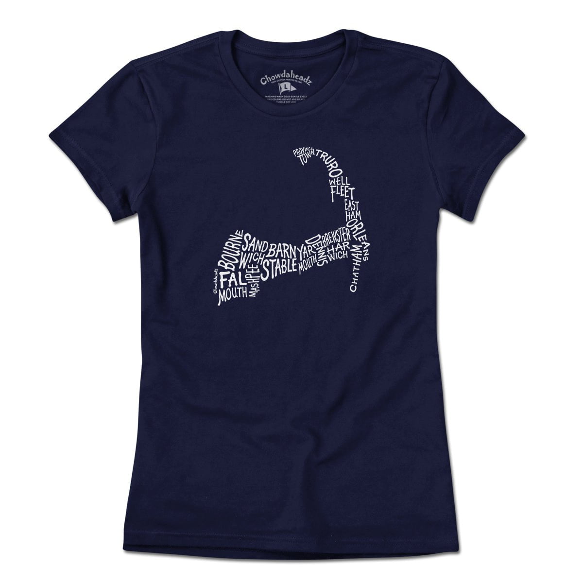Cape Cod Cities & Towns T-Shirt - Chowdaheadz