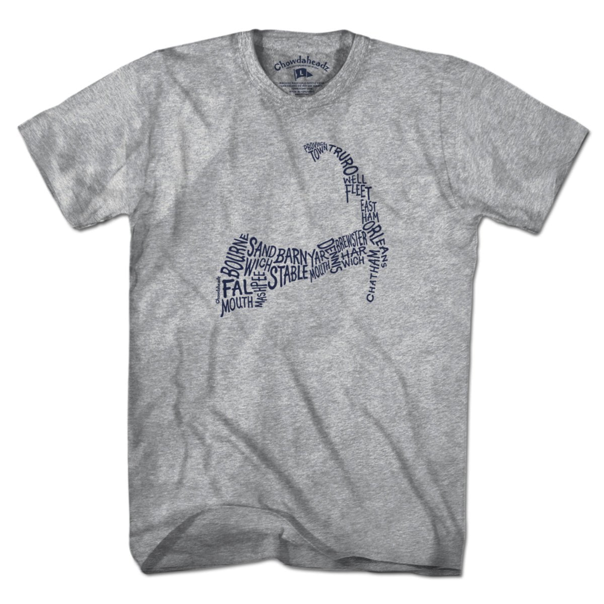 Cape Cod Cities & Towns T-Shirt - Chowdaheadz