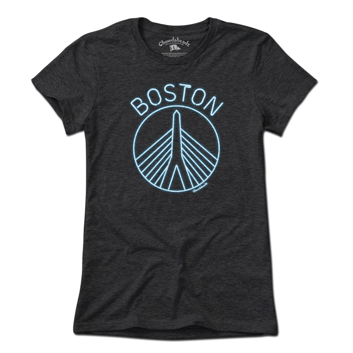 Boston Neon Bridge T-Shirt - Chowdaheadz