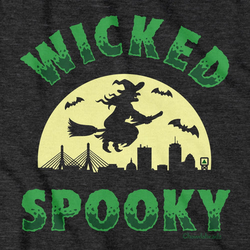 Wicked Spooky Witch Skyline T-Shirt - Chowdaheadz
