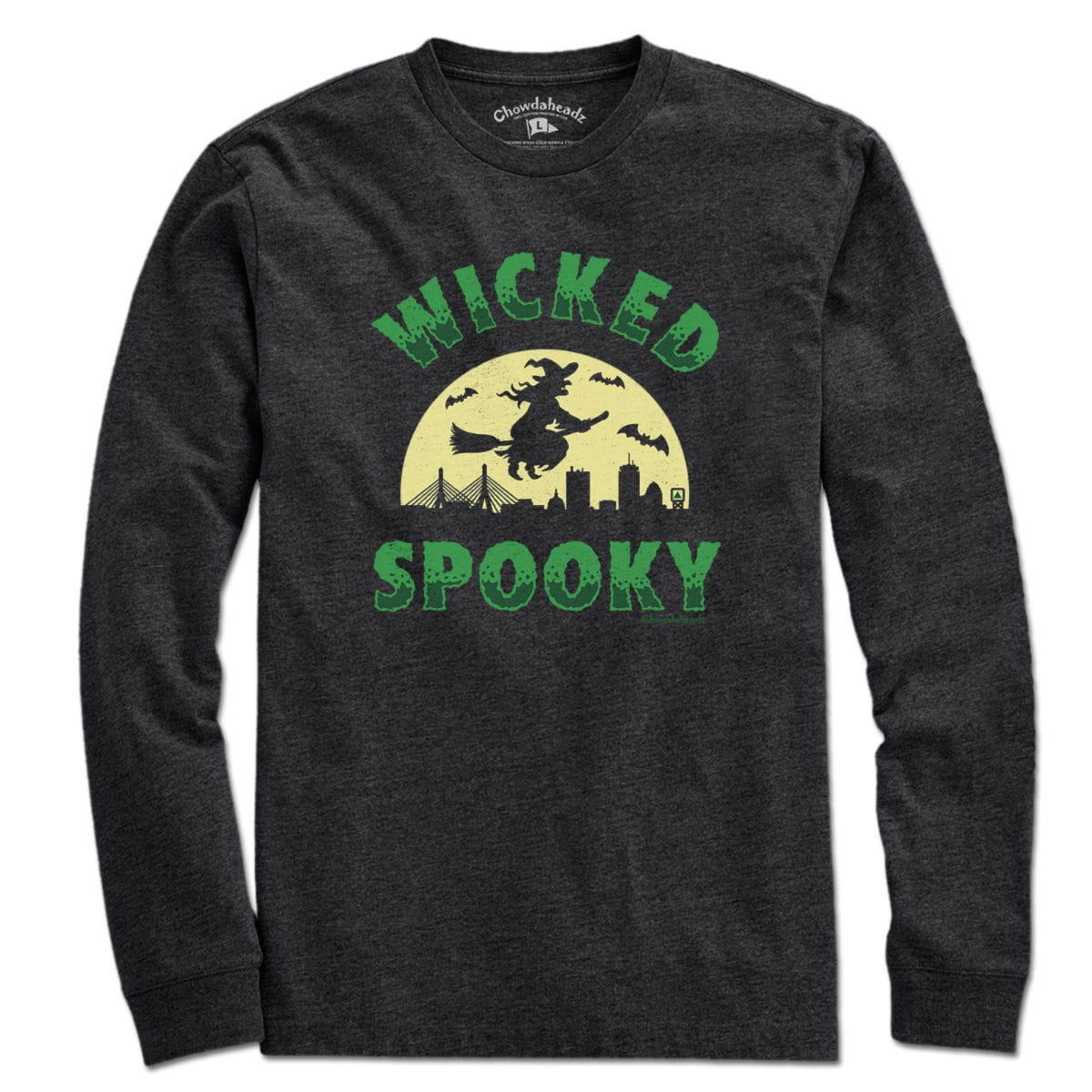 Wicked Spooky Witch Skyline T-Shirt - Chowdaheadz