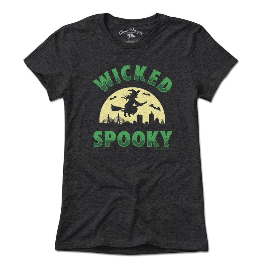 Wicked Spooky Witch Skyline T-Shirt - Chowdaheadz