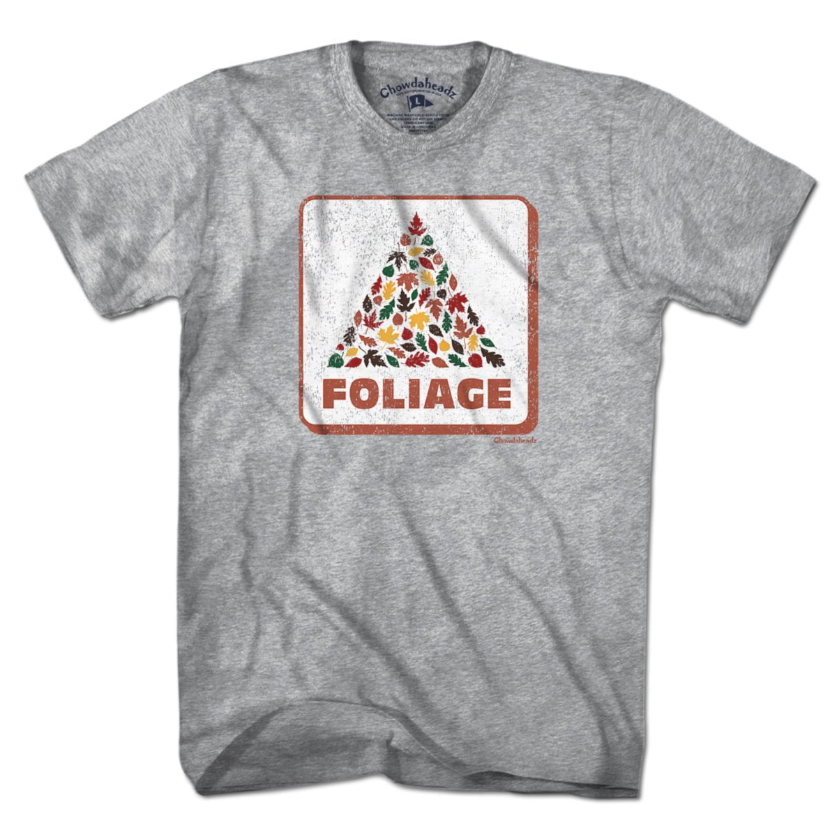 Foliage Fall Leaves Sign T-Shirt - Chowdaheadz