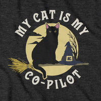 My Cat Is My Co-Pilot T-Shirt - Chowdaheadz