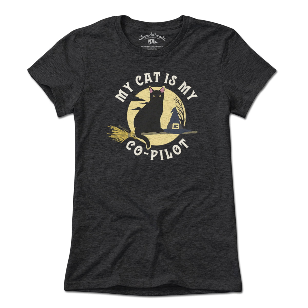 My Cat Is My Co-Pilot T-Shirt - Chowdaheadz