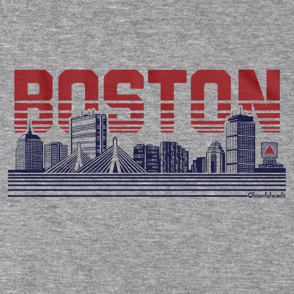 Boston Lined Cityscape T-Shirt - Chowdaheadz