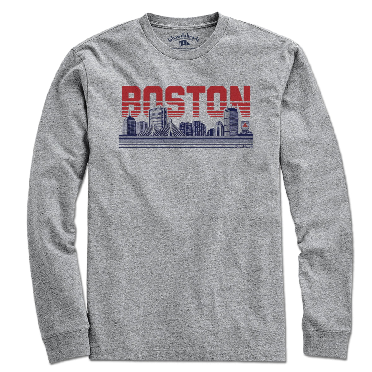 Boston Lined Cityscape T-Shirt - Chowdaheadz