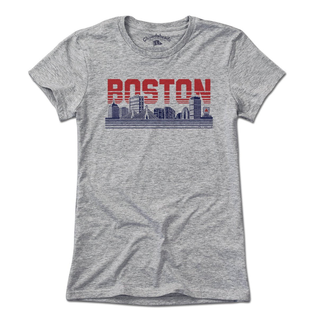 Boston Lined Cityscape T-Shirt - Chowdaheadz