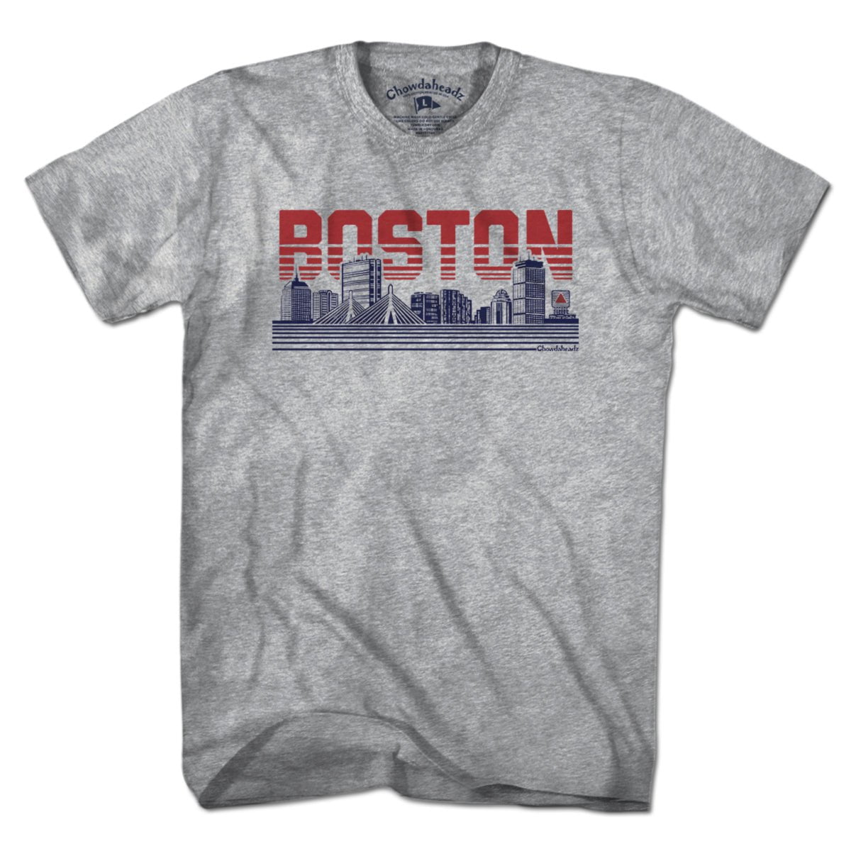 Boston Lined Cityscape T-Shirt - Chowdaheadz