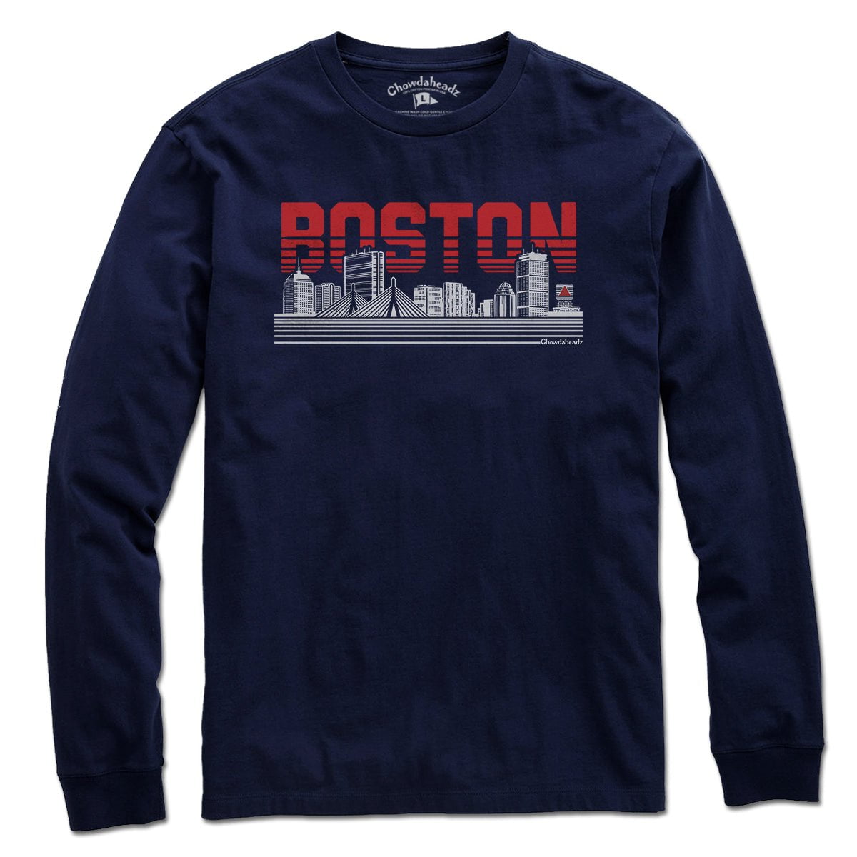 Boston Lined Cityscape T-Shirt - Chowdaheadz