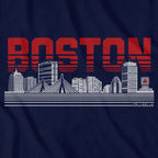 Boston Lined Cityscape T-Shirt - Chowdaheadz