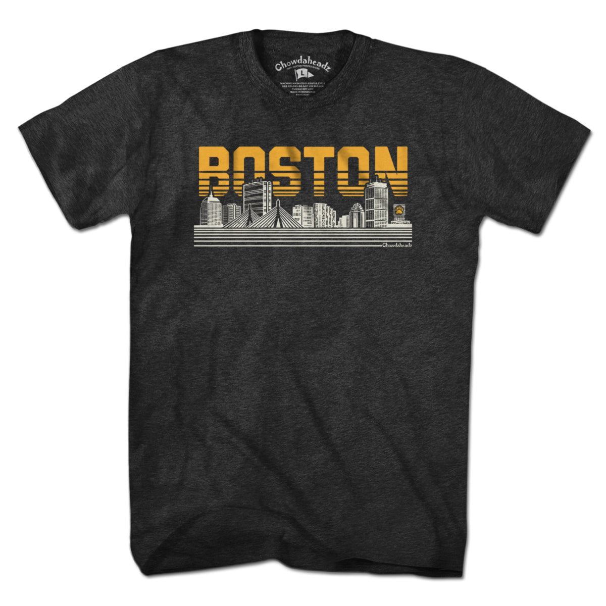 Boston Lined Cityscape T-Shirt - Chowdaheadz