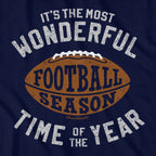 Most Wonderful Time Football Season T-Shirt - Chowdaheadz