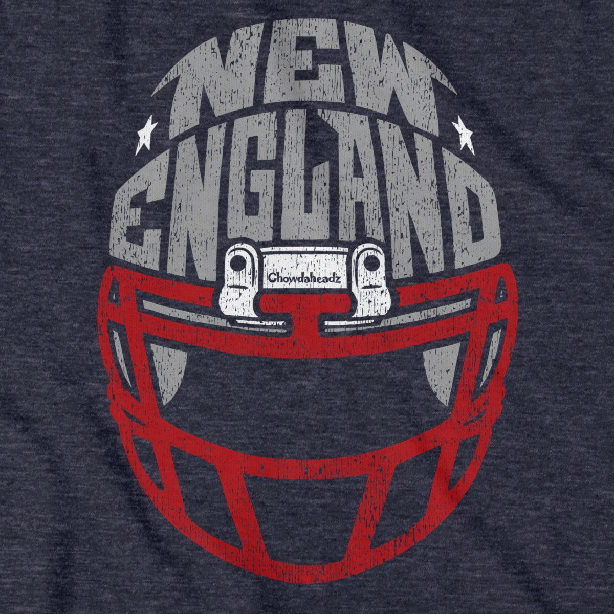 New England Football Helmet Hoodie - Chowdaheadz