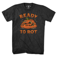 Ready To Rot Halloween Pumpkin T-Shirt - Chowdaheadz