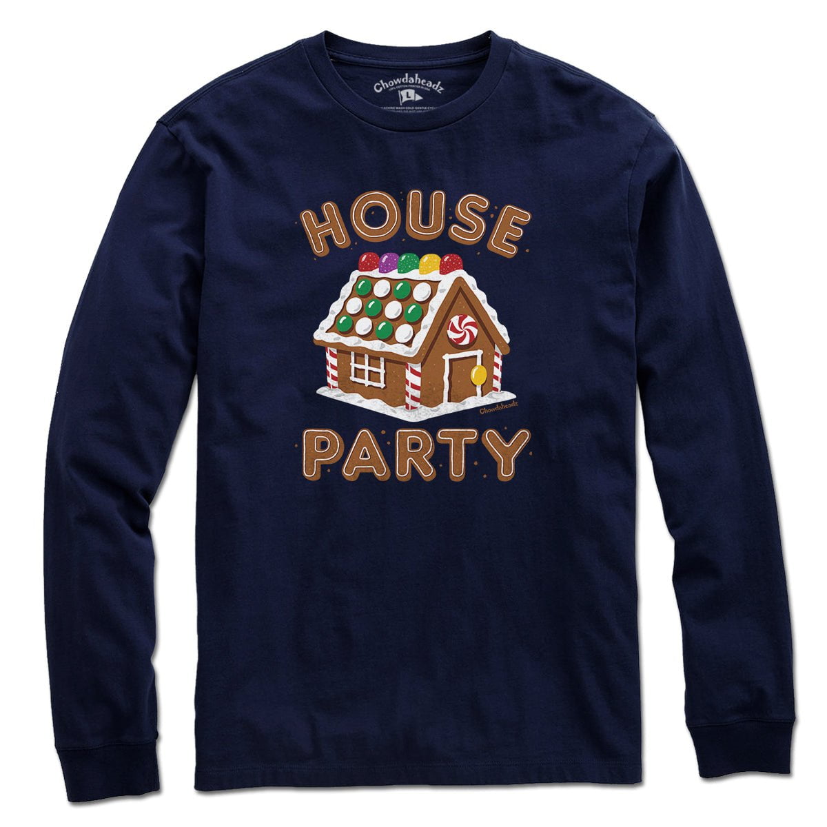 House Party Gingerbread House T-Shirt - Chowdaheadz