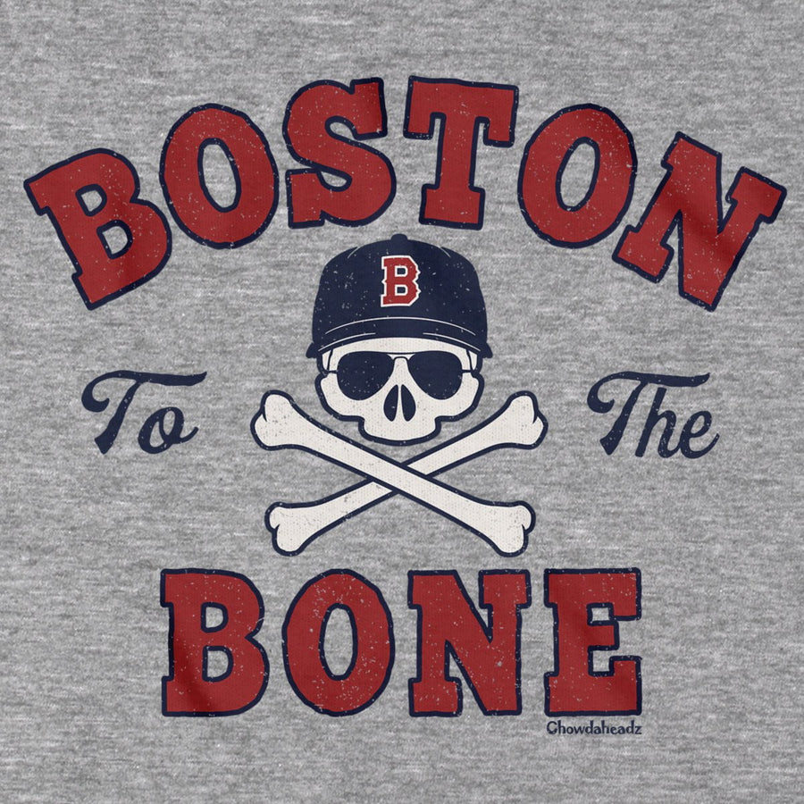 Boston To The Bone Baseball T-shirt - Chowdaheadz