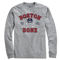 Boston To The Bone Baseball T-shirt - Chowdaheadz