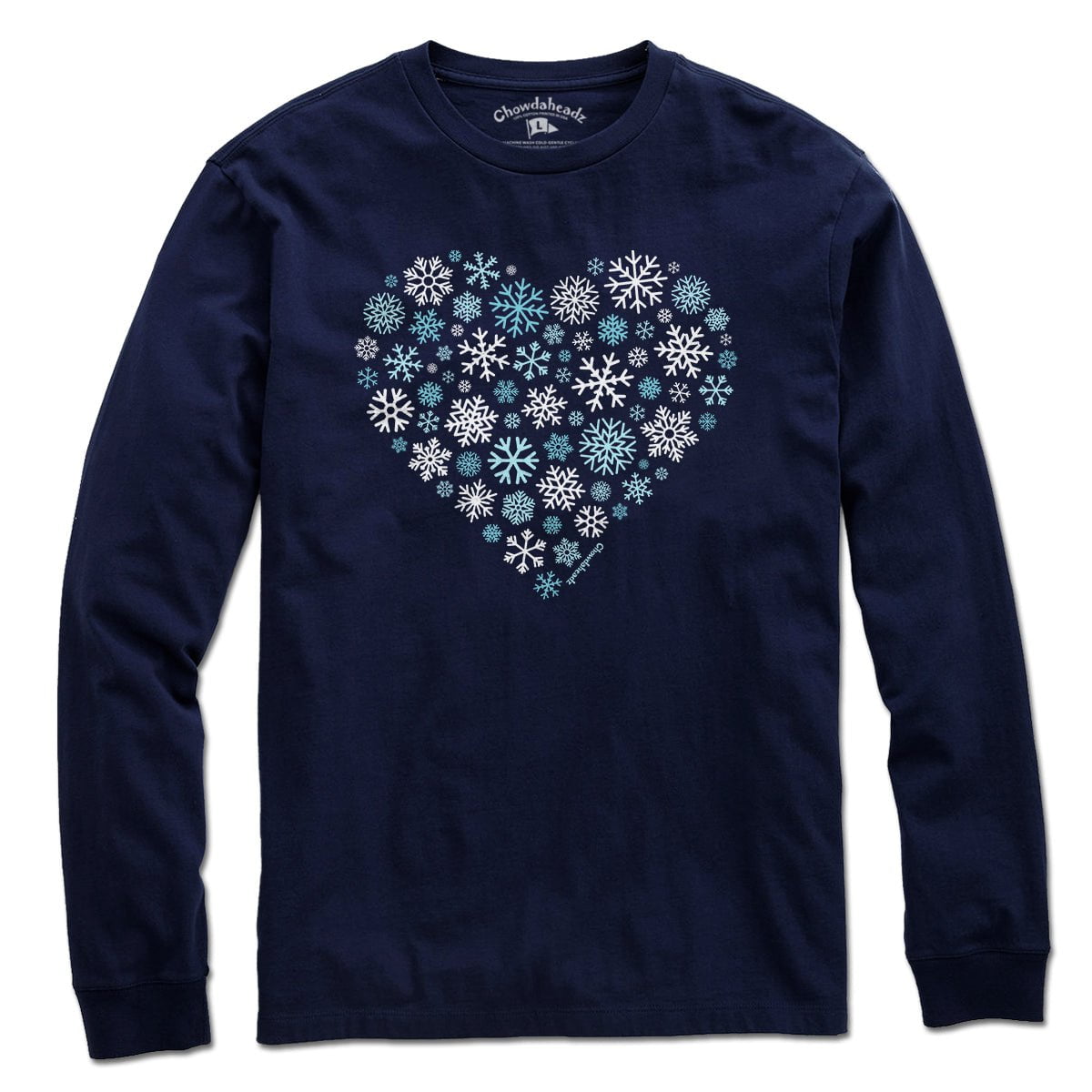 Snowflake Heart T-Shirt - Chowdaheadz