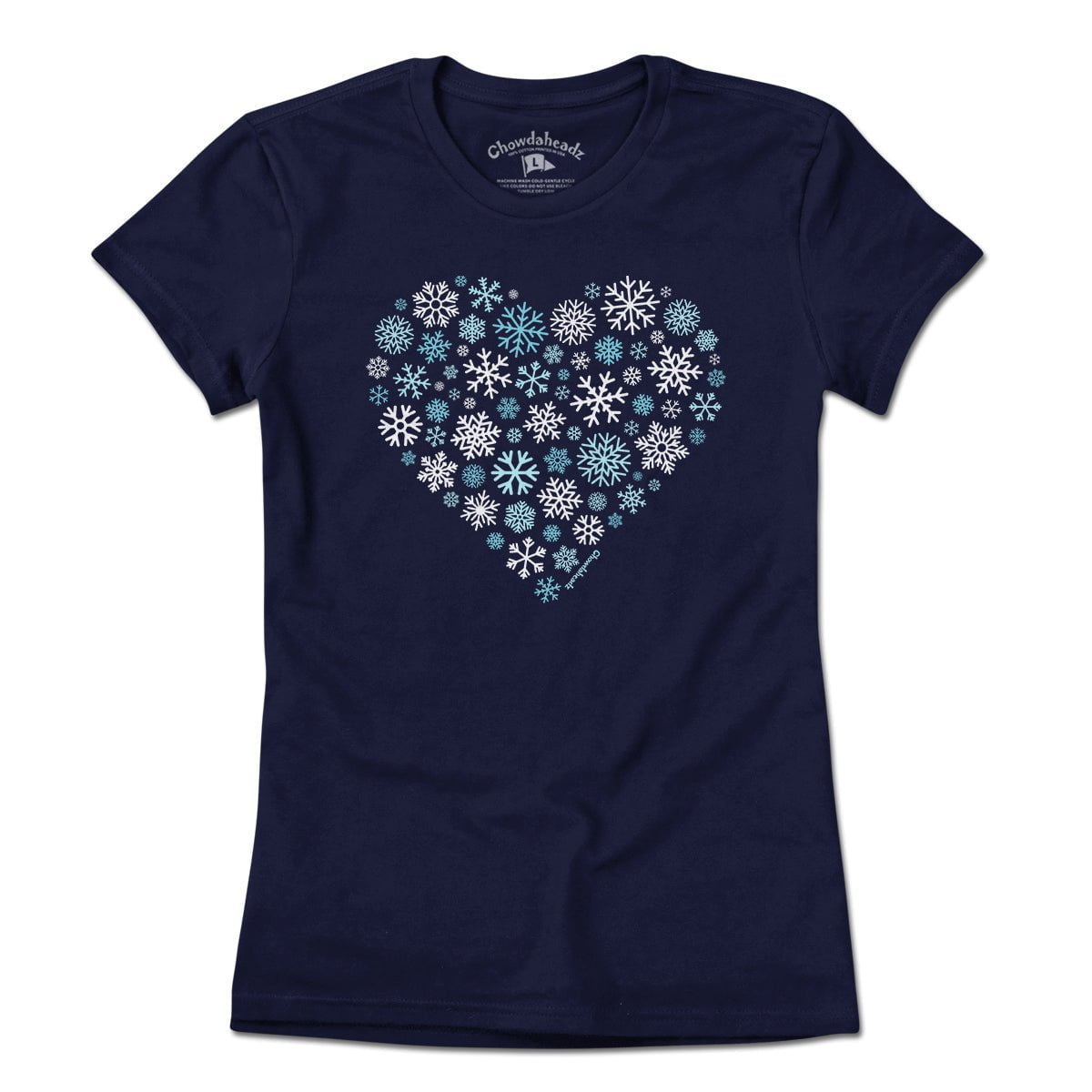 Snowflake Heart T-Shirt - Chowdaheadz