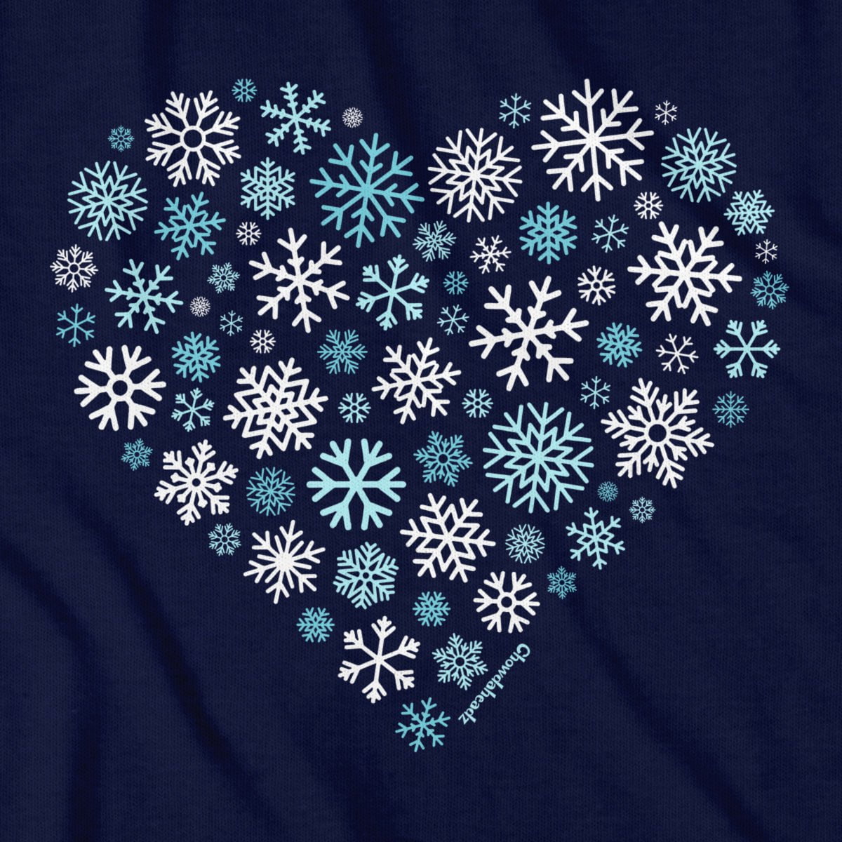 Snowflake Heart T-Shirt - Chowdaheadz