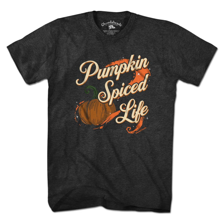 Pumpkin Spiced Life Charcoal T-Shirt - Chowdaheadz