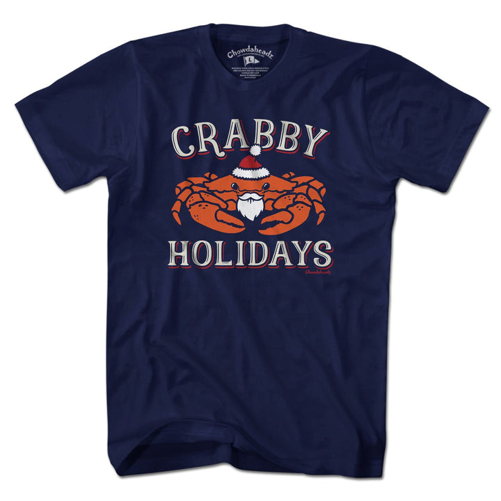Crabby Holidays T-Shirt - Chowdaheadz