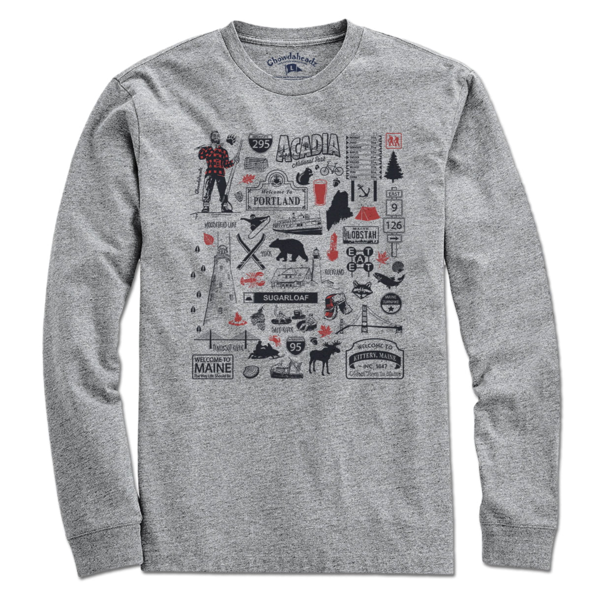 Maine Tourist Attraction T-Shirt - Chowdaheadz